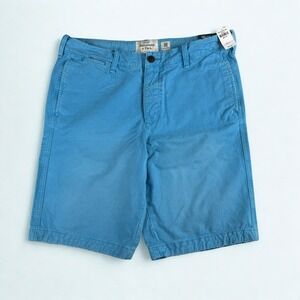 Abercrombie & Fitch Chino Shorts Men 36 Aqua Blue Classic Fit Casual Cotton NWT